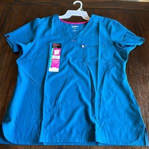 Scrub Star Henley V Neck Scrub Top Size XL